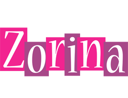 Zorina whine logo