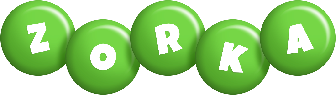 Zorka candy-green logo