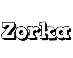 Zorka snowing logo