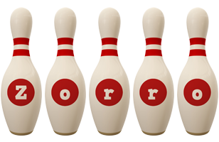 Zorro bowling-pin logo