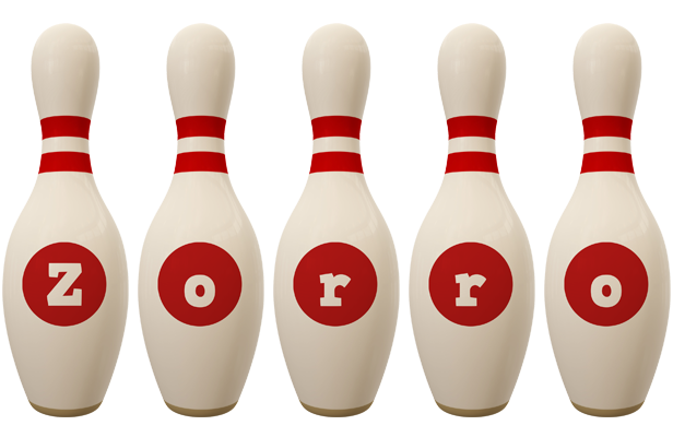Zorro bowling-pin logo