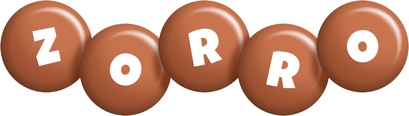 Zorro candy-brown logo