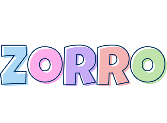 Zorro pastel logo
