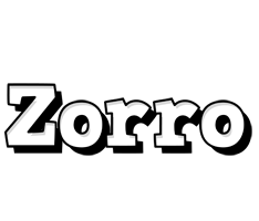 Zorro snowing logo
