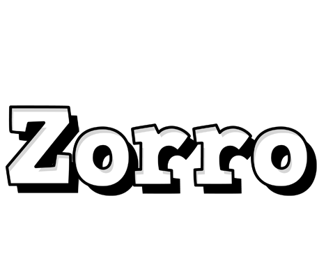 Zorro snowing logo