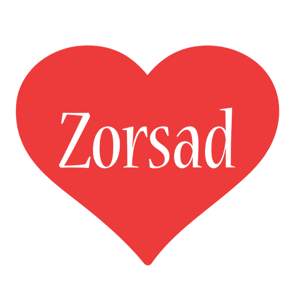 Zorsad love logo