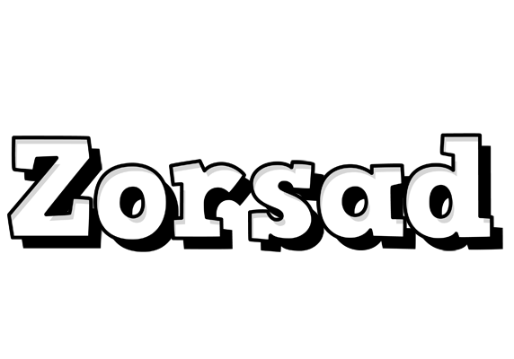 Zorsad snowing logo