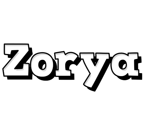 Zorya snowing logo