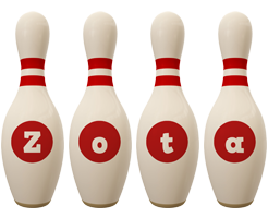 Zota bowling-pin logo