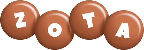 Zota candy-brown logo