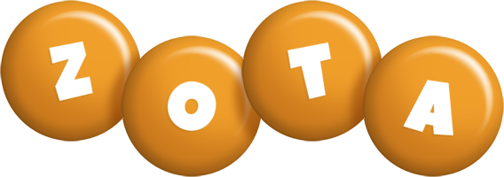 Zota candy-orange logo