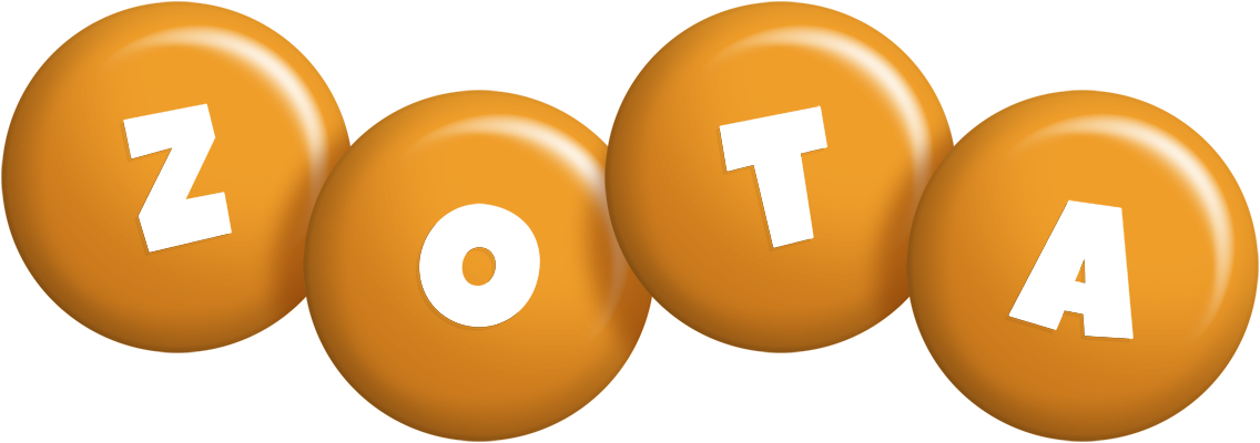 Zota candy-orange logo