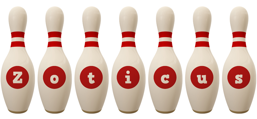 Zoticus bowling-pin logo