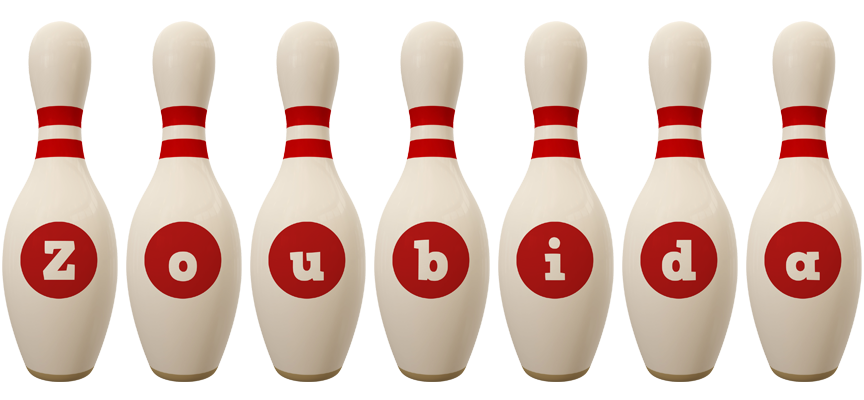 Zoubida bowling-pin logo