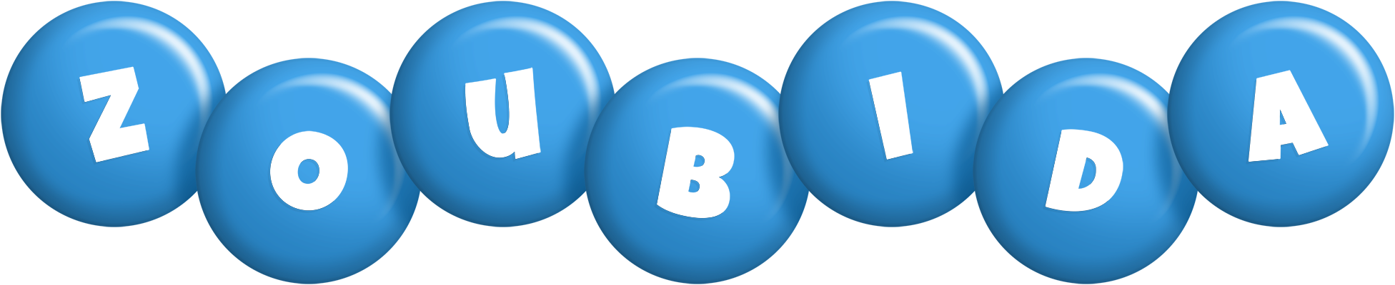 Zoubida candy-blue logo