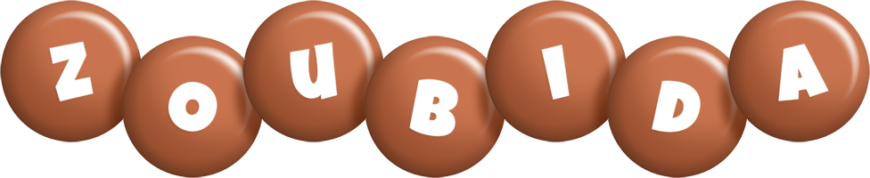 Zoubida candy-brown logo