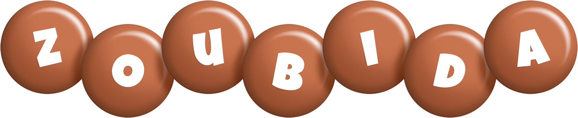Zoubida candy-brown logo