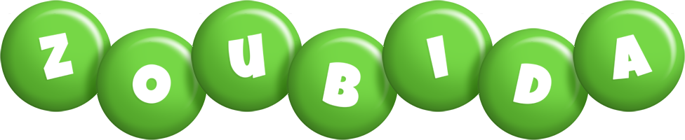 Zoubida candy-green logo