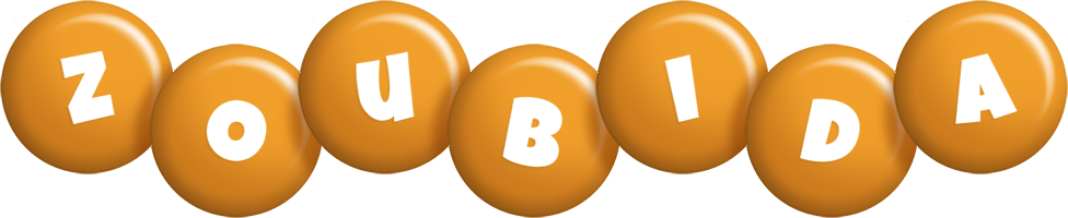 Zoubida candy-orange logo