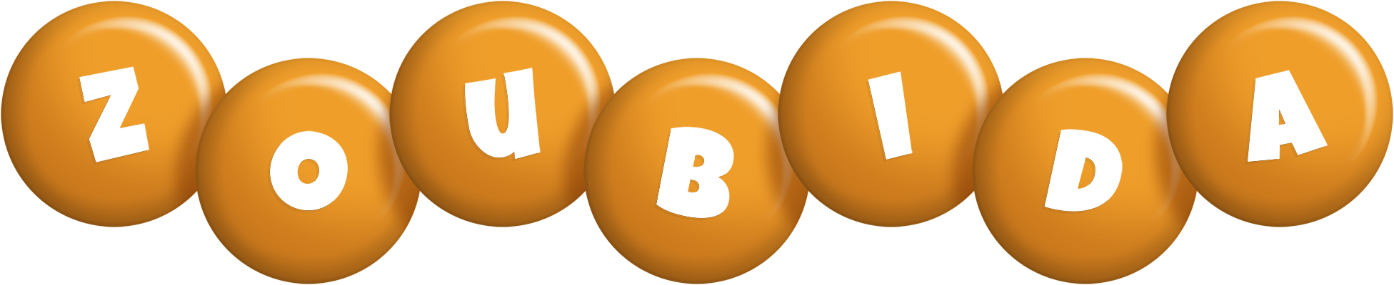 Zoubida candy-orange logo