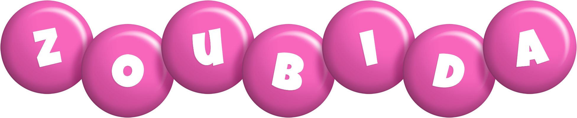 Zoubida candy-pink logo