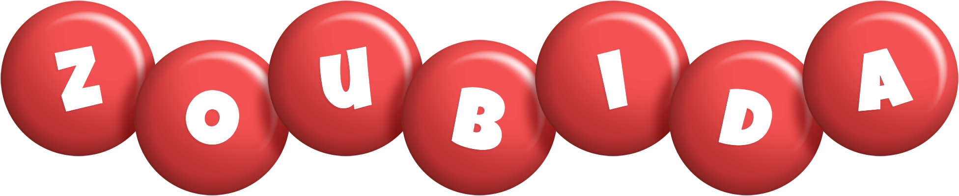 Zoubida candy-red logo