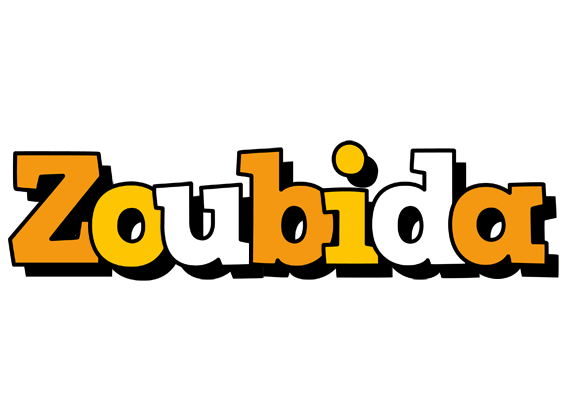 Zoubida cartoon logo