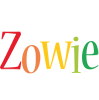 Zowie birthday logo