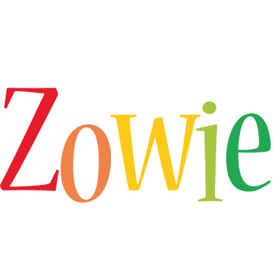 Zowie birthday logo