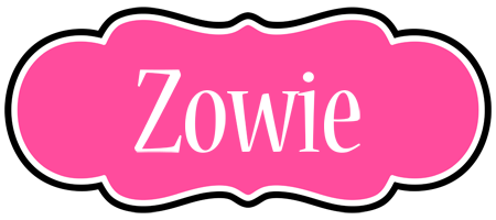 Zowie invitation logo