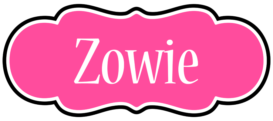 Zowie invitation logo