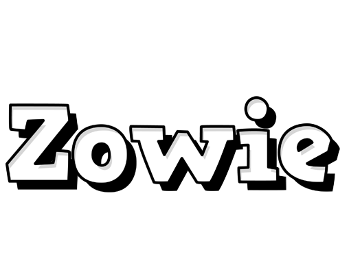 Zowie snowing logo