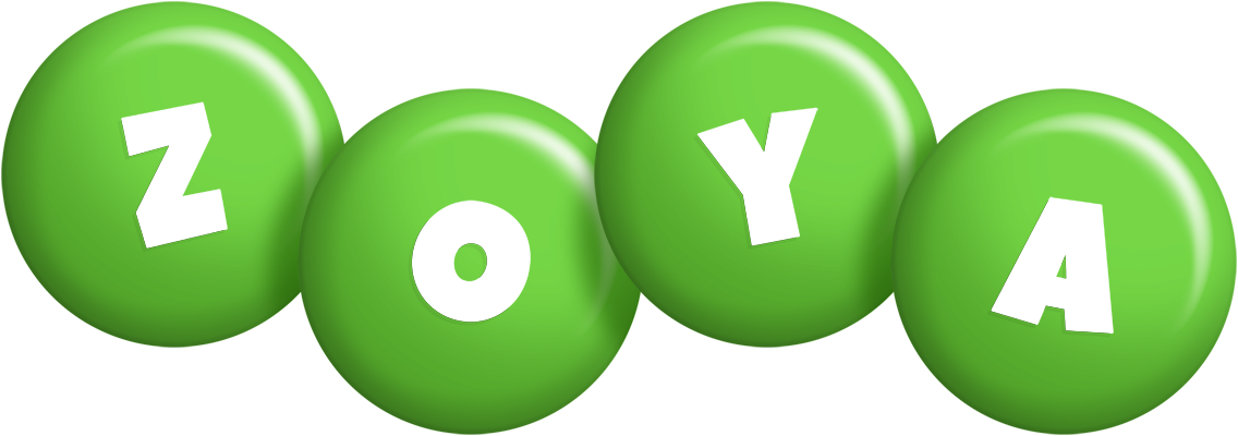 Zoya candy-green logo