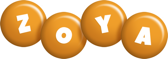 Zoya candy-orange logo