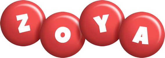Zoya candy-red logo