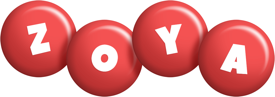 Zoya candy-red logo
