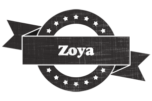 Zoya grunge logo