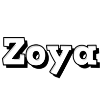 Zoya snowing logo