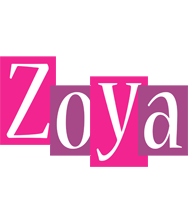 Zoya whine logo