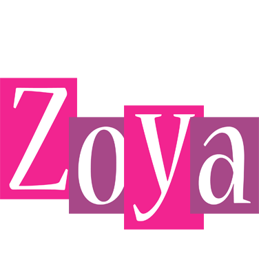 Zoya whine logo