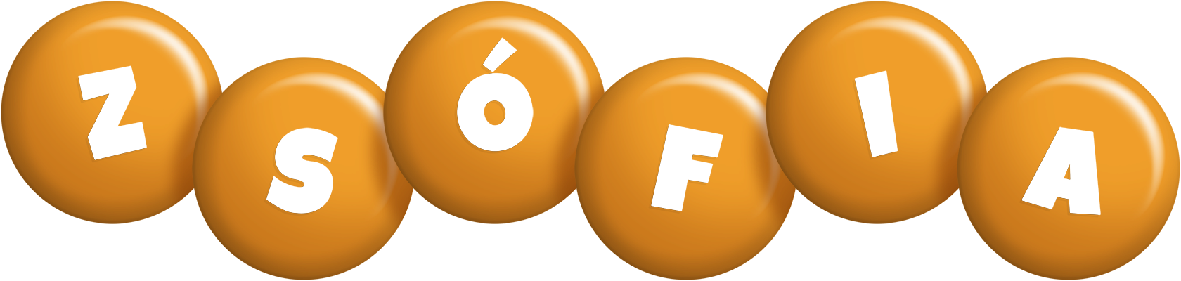 Zsófia candy-orange logo