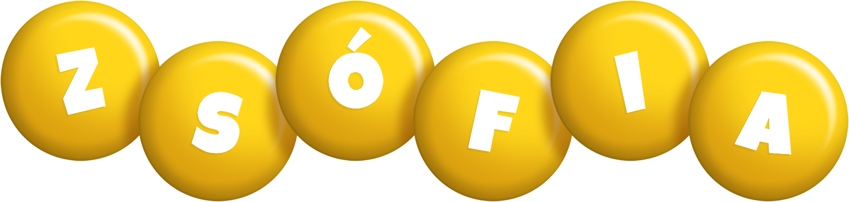 Zsófia candy-yellow logo