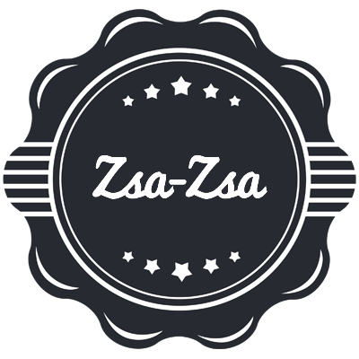 Zsa-Zsa badge logo