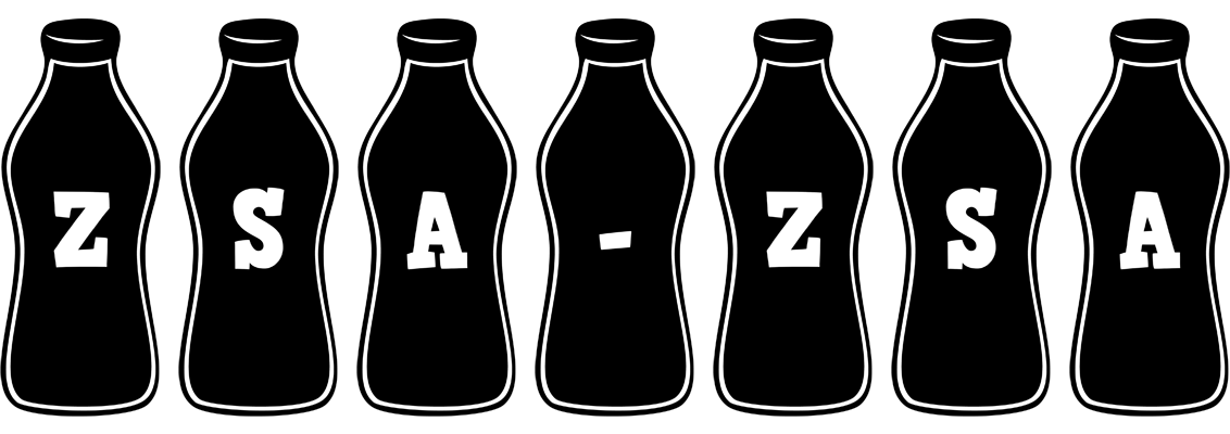 Zsa-Zsa bottle logo