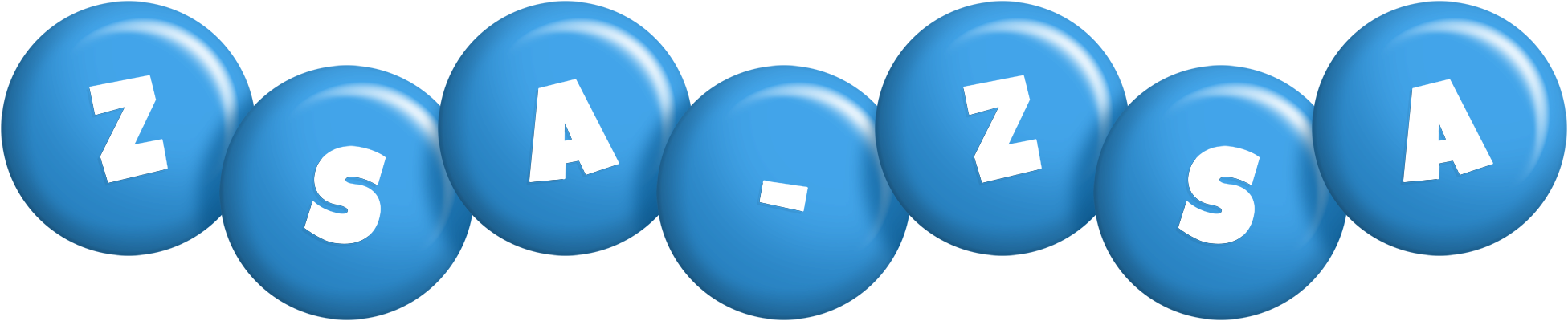 Zsa-Zsa candy-blue logo