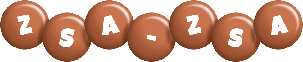 Zsa-Zsa candy-brown logo