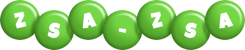 Zsa-Zsa candy-green logo