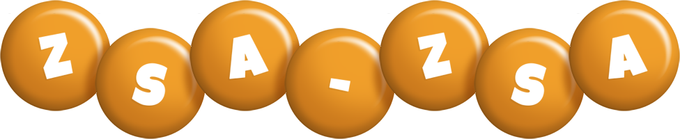 Zsa-Zsa candy-orange logo