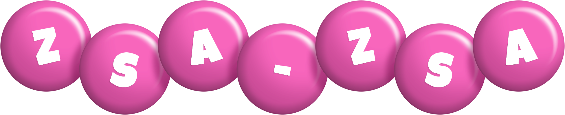 Zsa-Zsa candy-pink logo