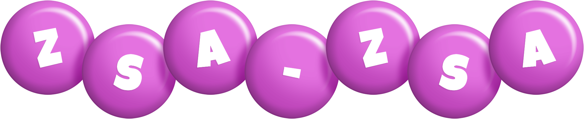 Zsa-Zsa candy-purple logo